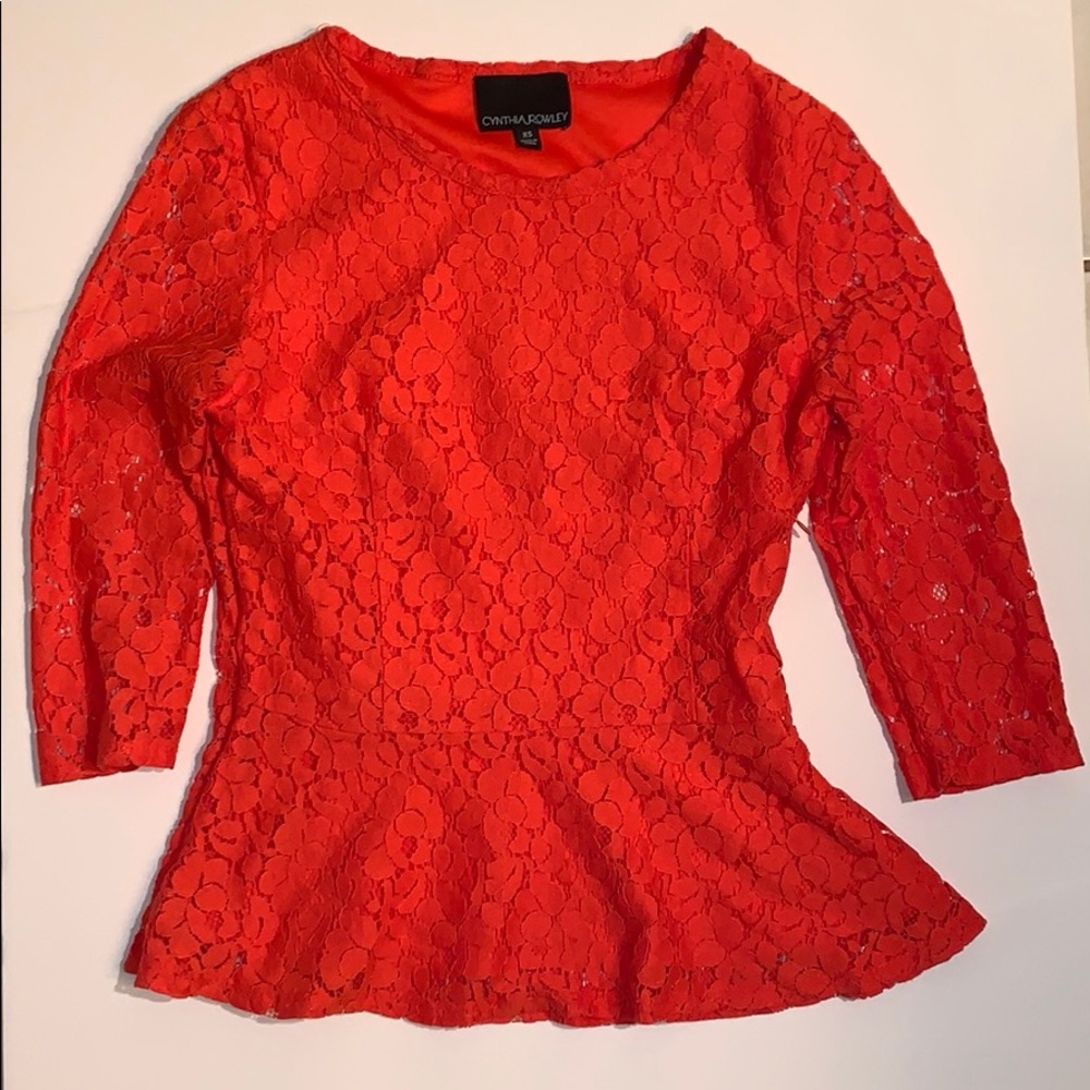 Cinthya Rowley Peplum Top